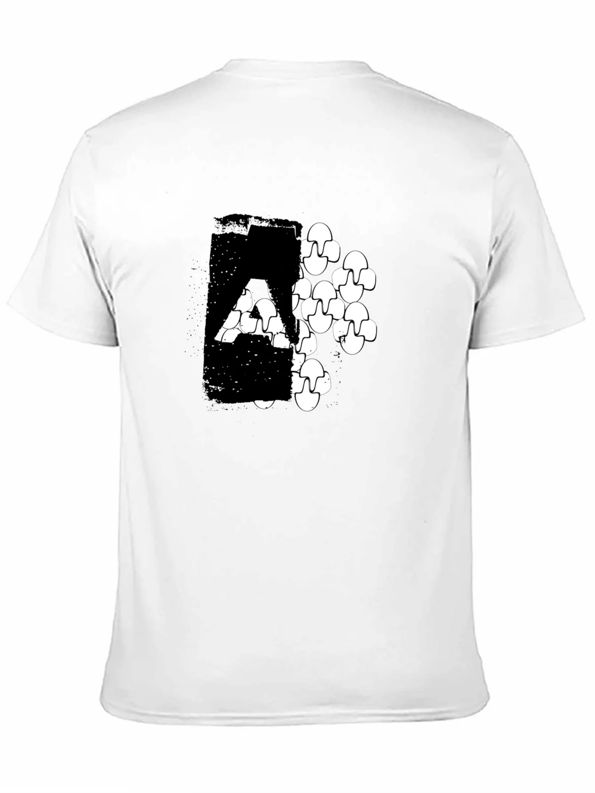 Modern Graphic Print Black T-Shirt product image 10