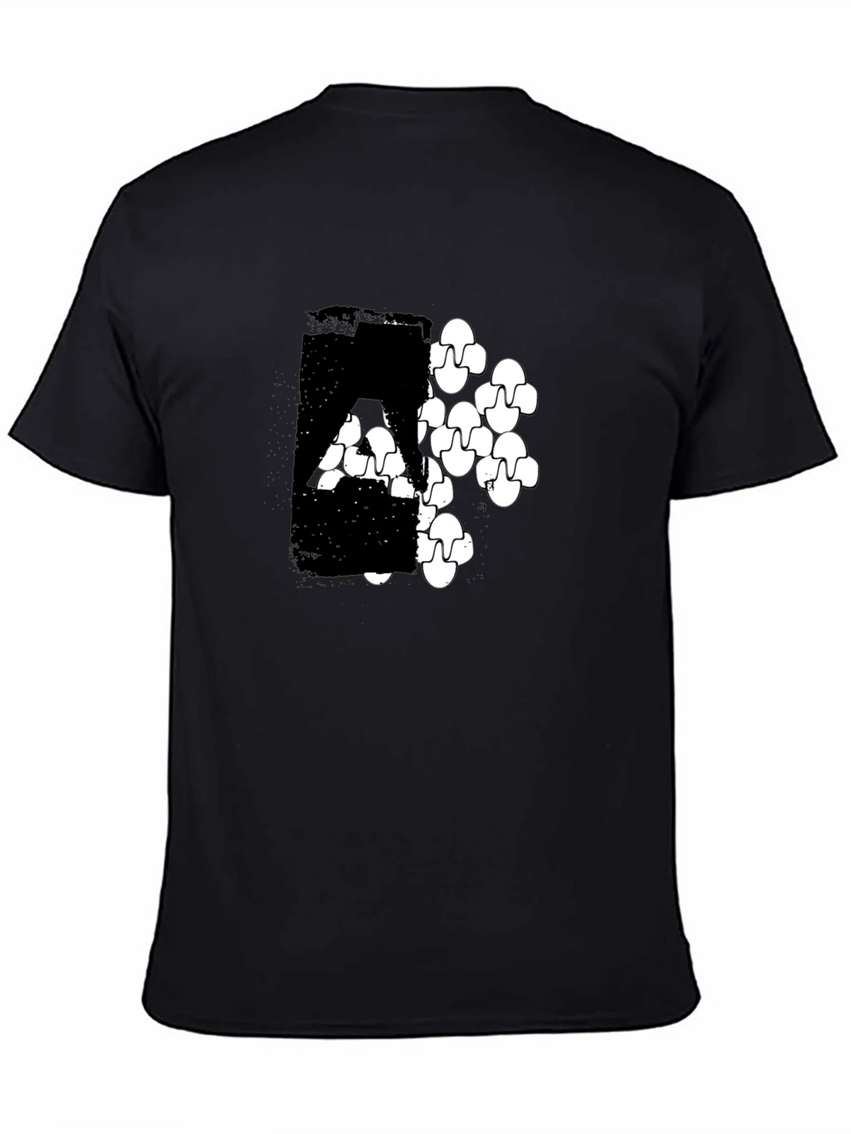 Modern Graphic Print Black T-Shirt product image 4