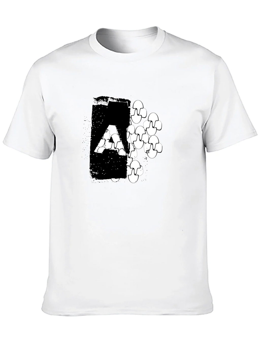 Modern Graphic Print Black T-Shirt product image 9