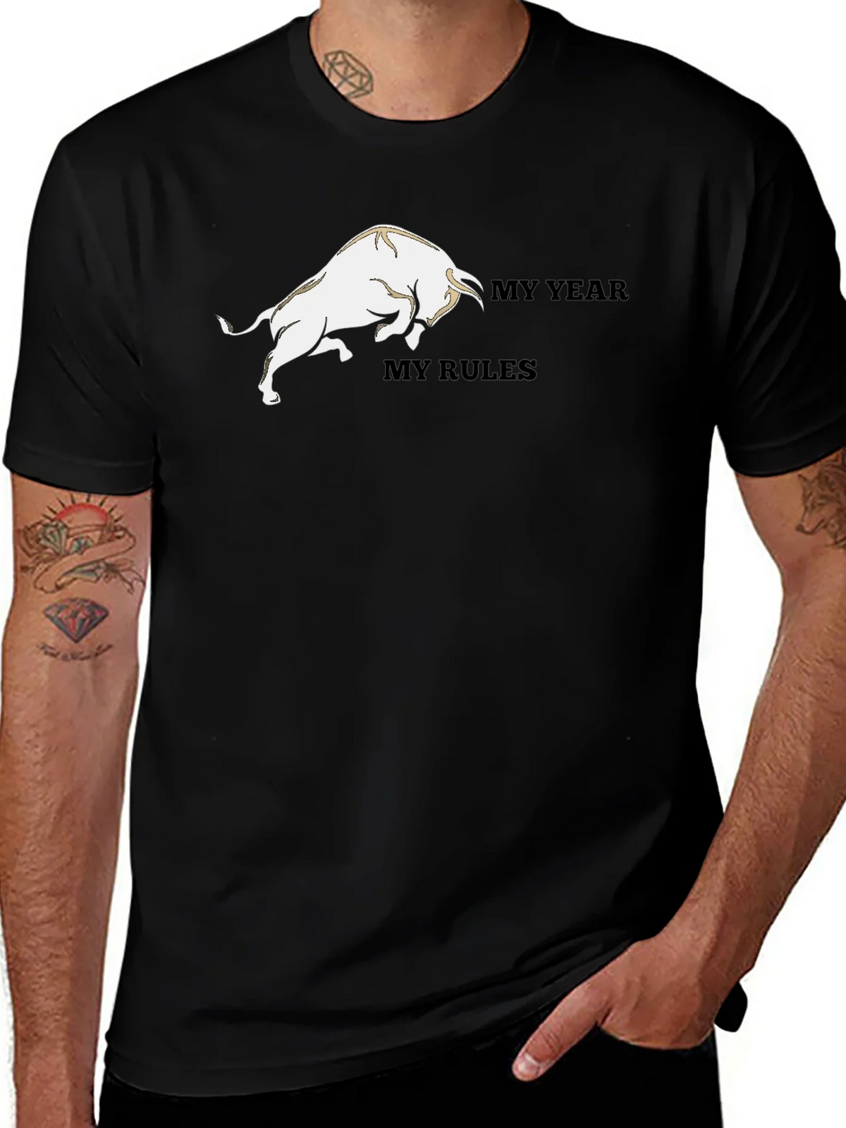 My Year My Rules Bull Graphic T-Shirt product image 1