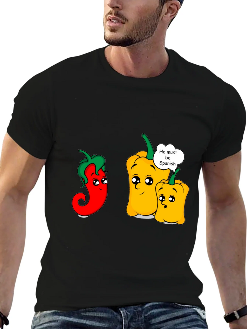 Funny Spanish Pepper Graphic T-Shirt product image 4