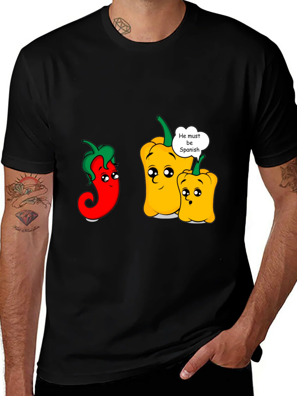 Funny Spanish Pepper Graphic T-Shirt product image 1