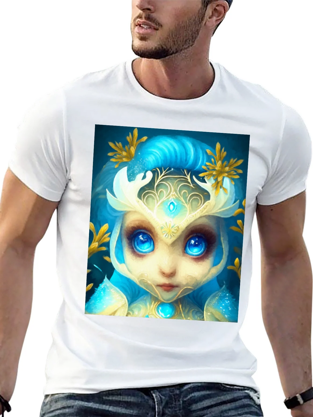 Mystical Creature Graphic Tee - Black Cotton Blend product image 10