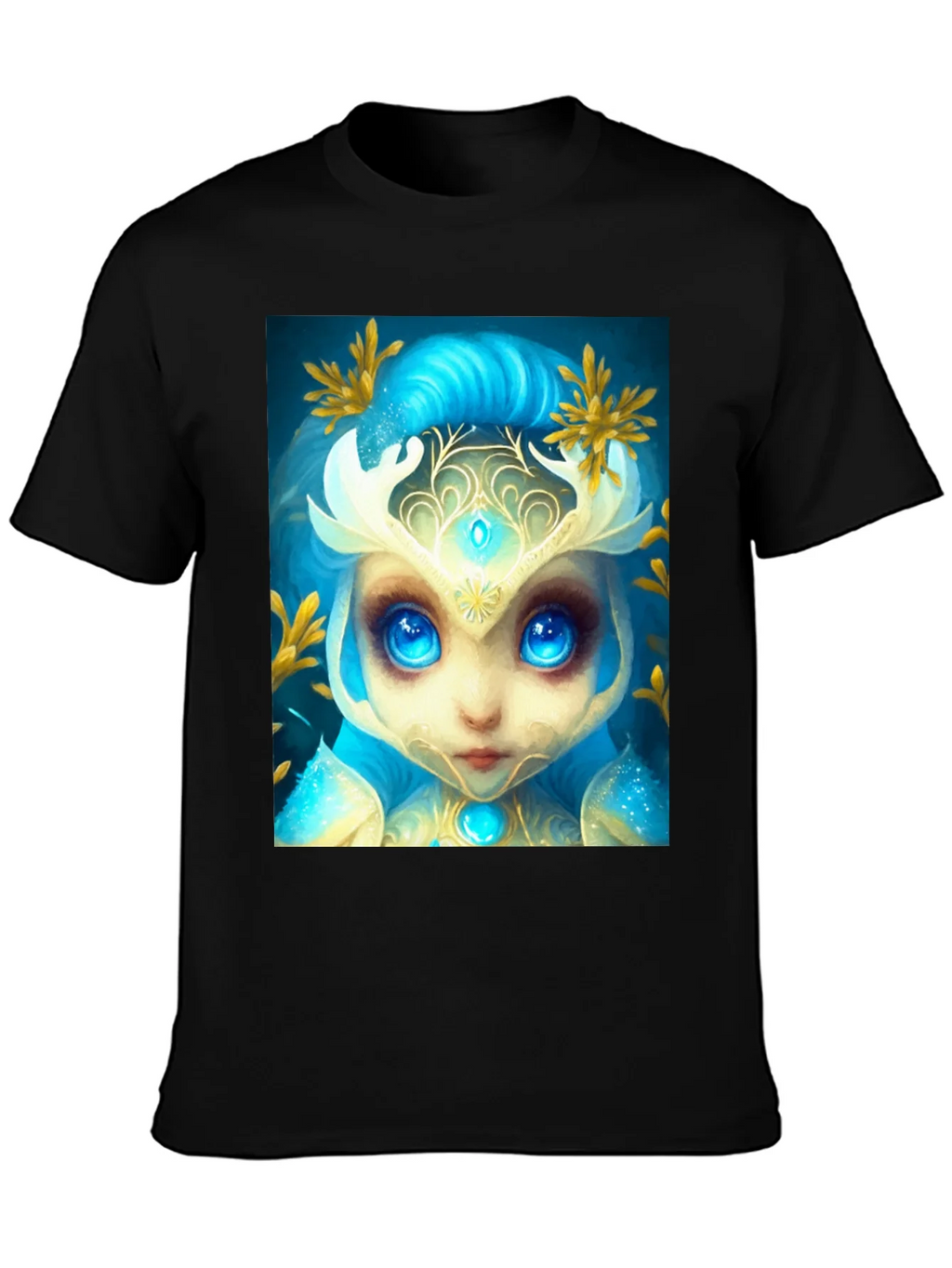 Mystical Creature Graphic Tee - Black Cotton Blend product image 2