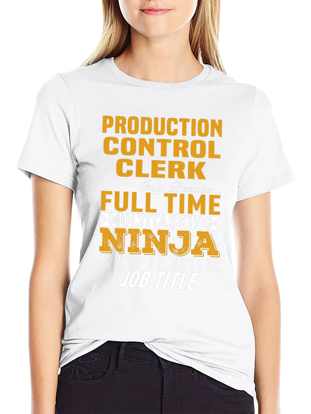 Production Control Clerk Ninja T-Shirt product image 8