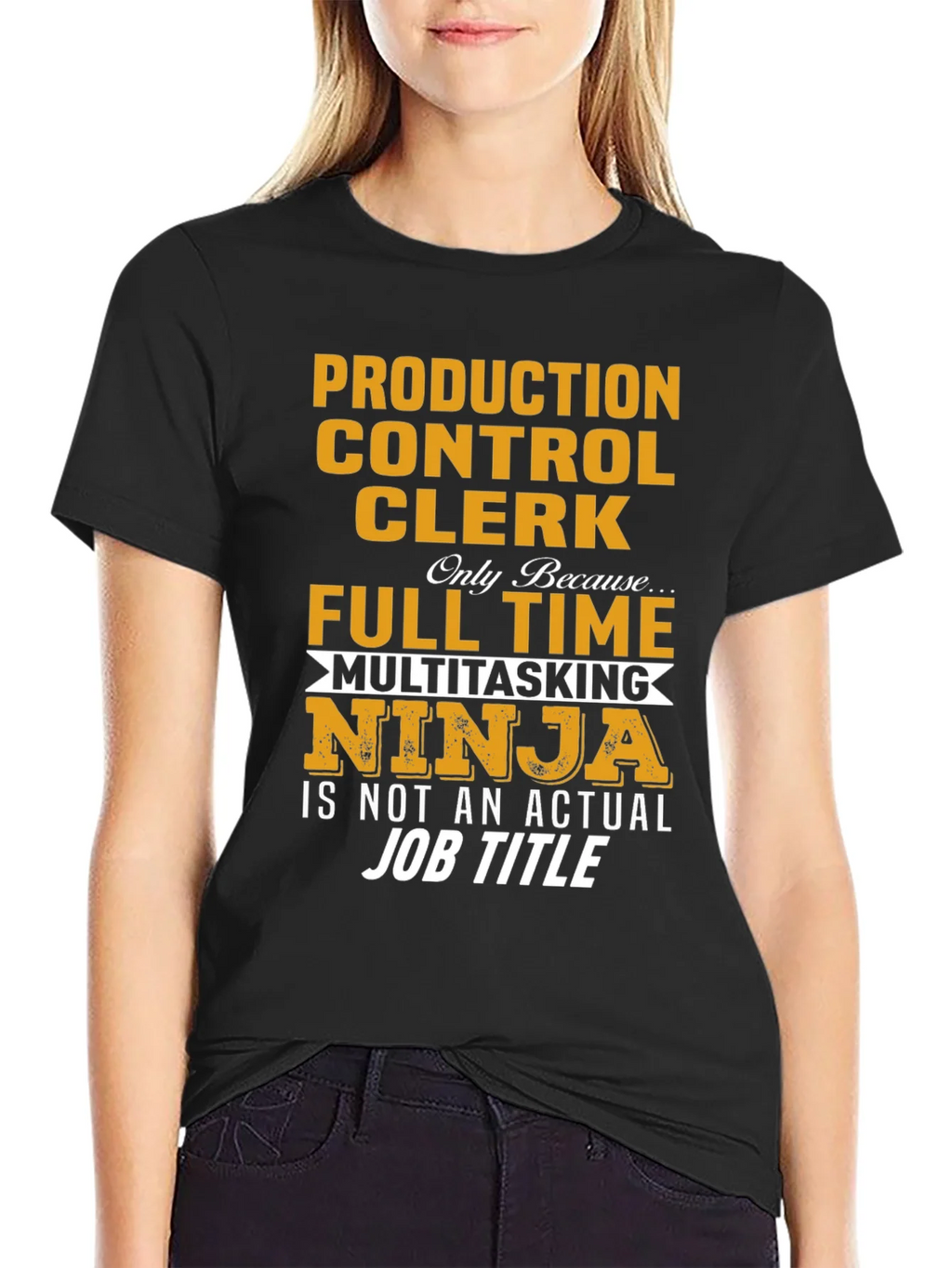 Production Control Clerk Ninja T-Shirt product image 2