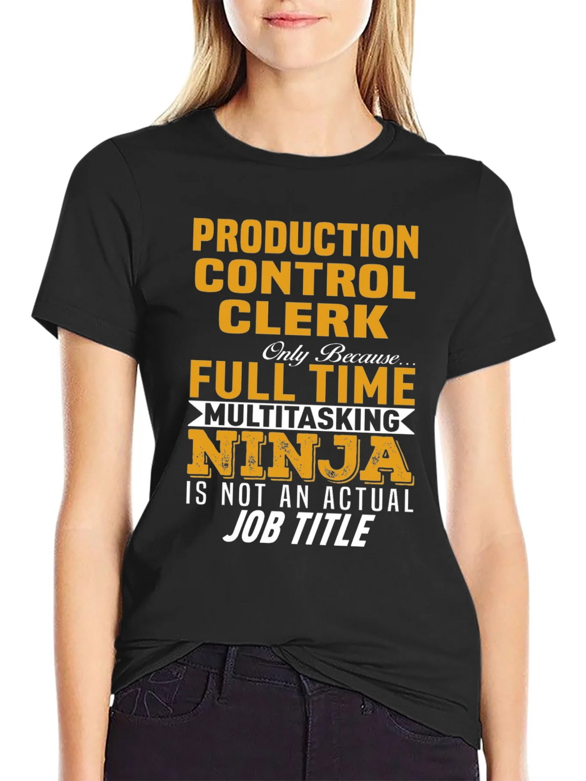 Production Control Clerk Ninja T-Shirt product image 2
