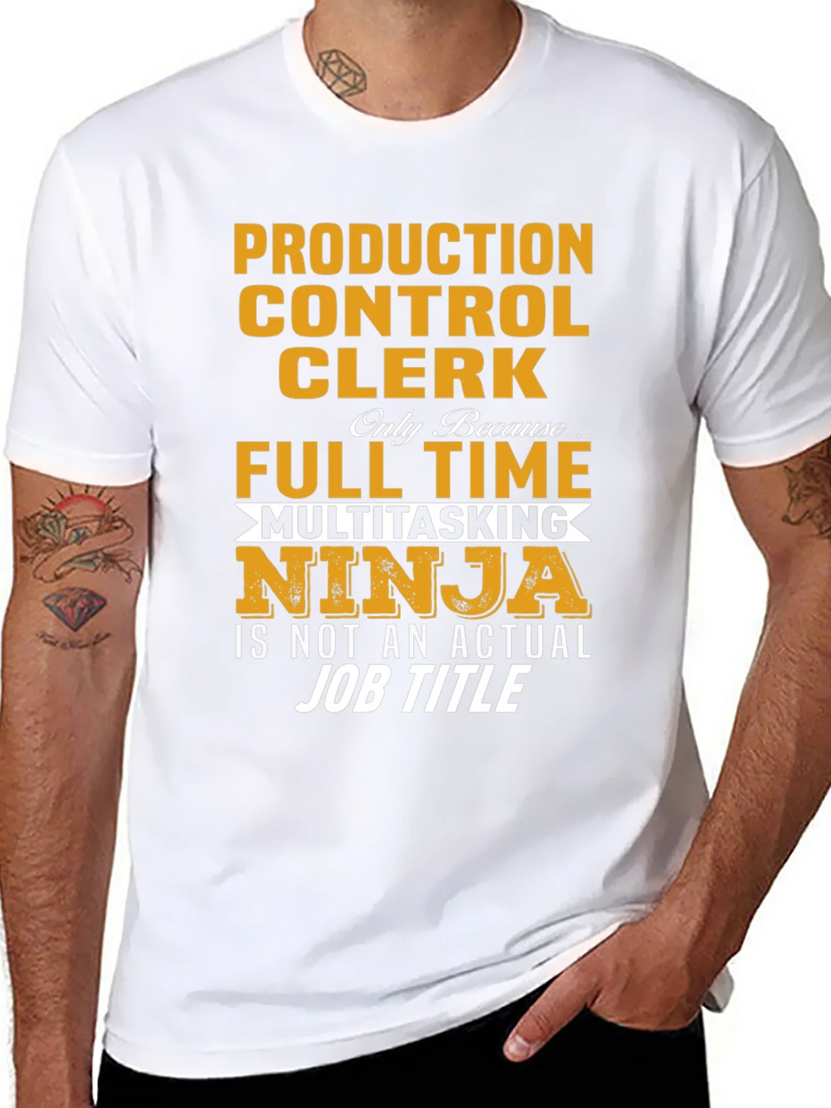 Production Control Clerk Ninja T-Shirt product image 7
