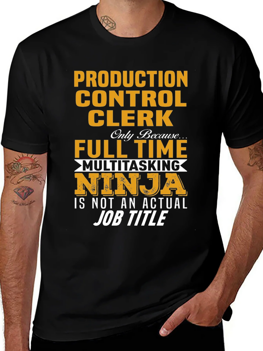Production Control Clerk Ninja T-Shirt product image 1
