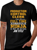 Production Control Clerk Ninja T-Shirt product image 1