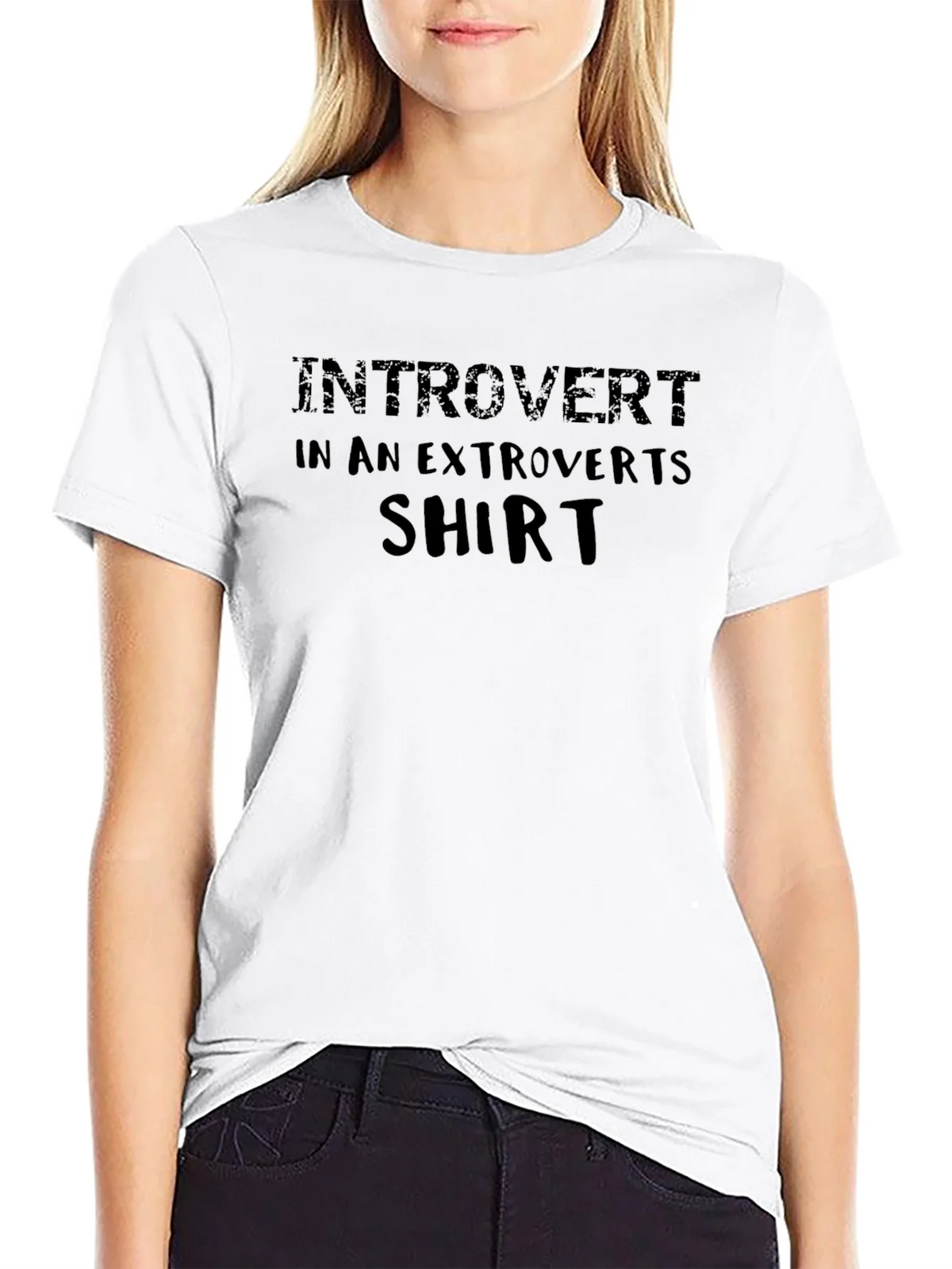 Introvert in an Extroverts Shirt - Funny Graphic Tee product image 8