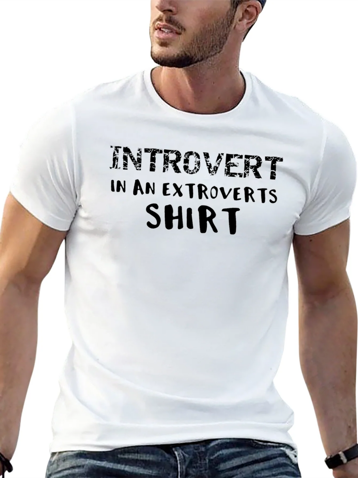 Introvert in an Extroverts Shirt - Funny Graphic Tee product image 12