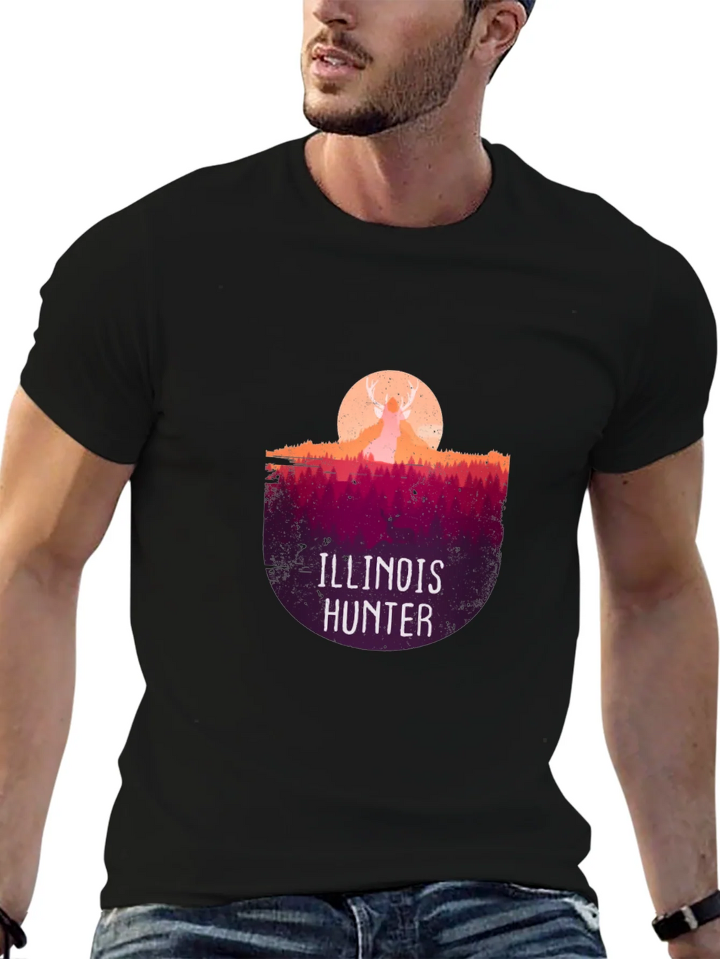 Illinois Hunter Graphic T-Shirt product image 4