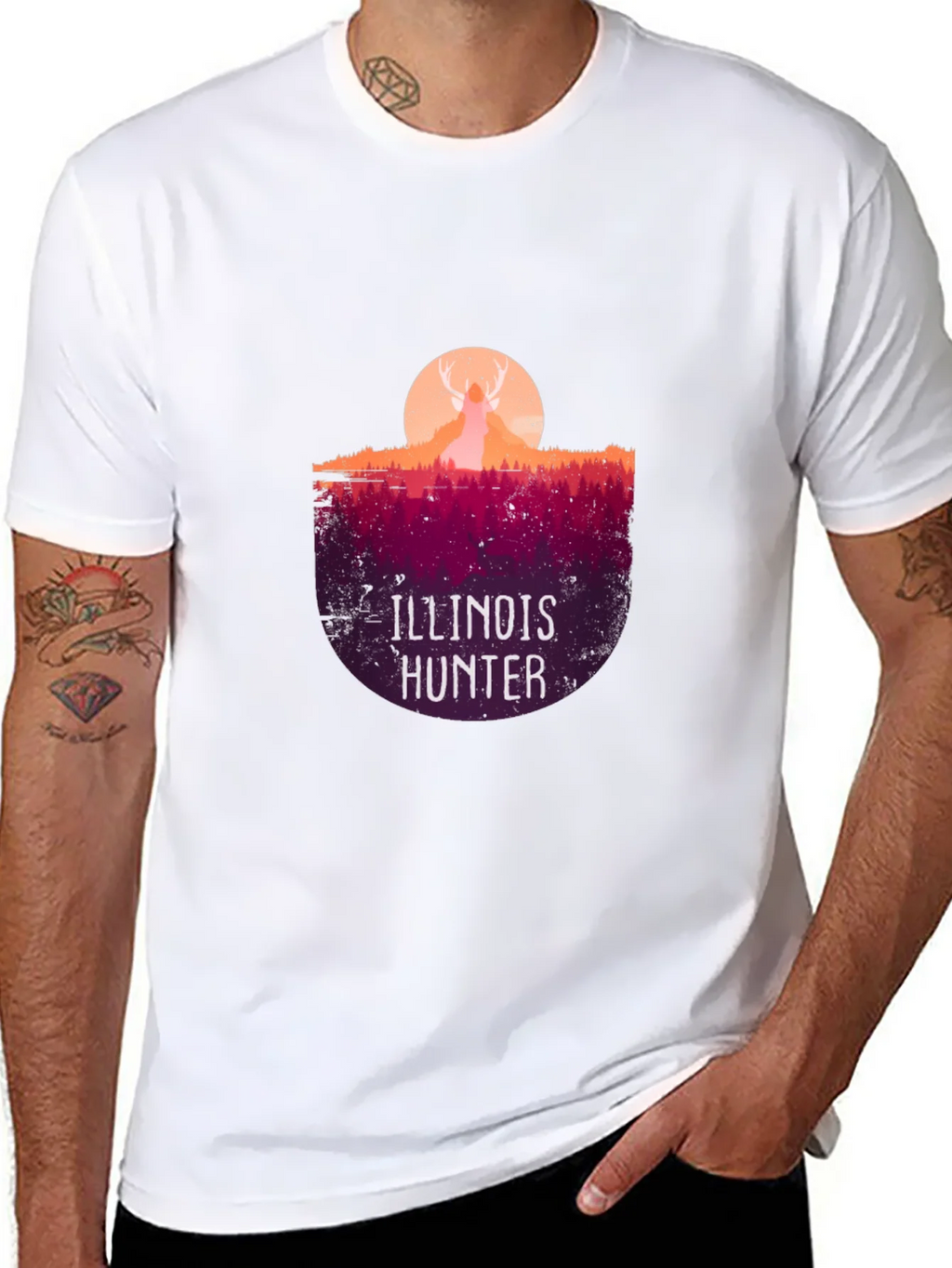 Illinois Hunter Graphic T-Shirt product image 5