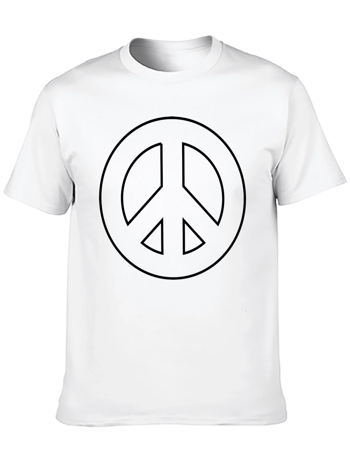 Peace Symbol Black T-Shirt - Soft & Comfortable product image 9