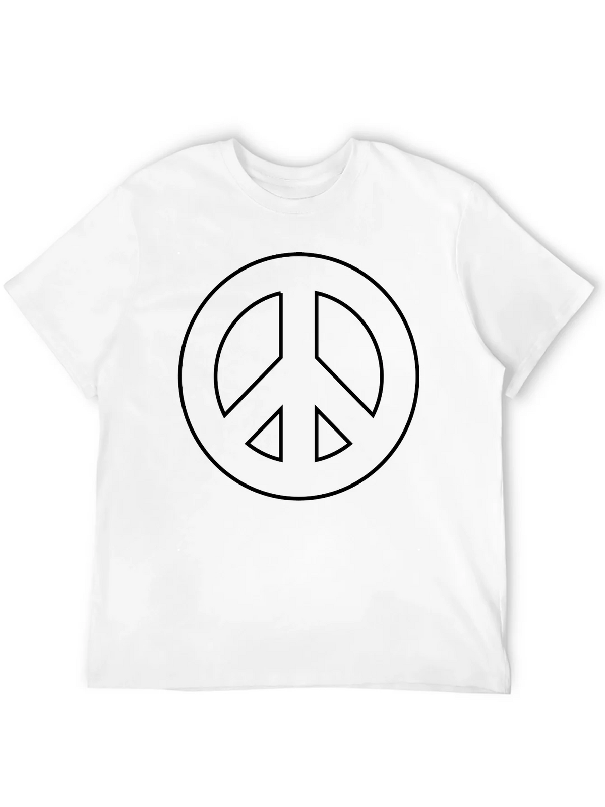 Peace Symbol Black T-Shirt - Soft & Comfortable product image 11