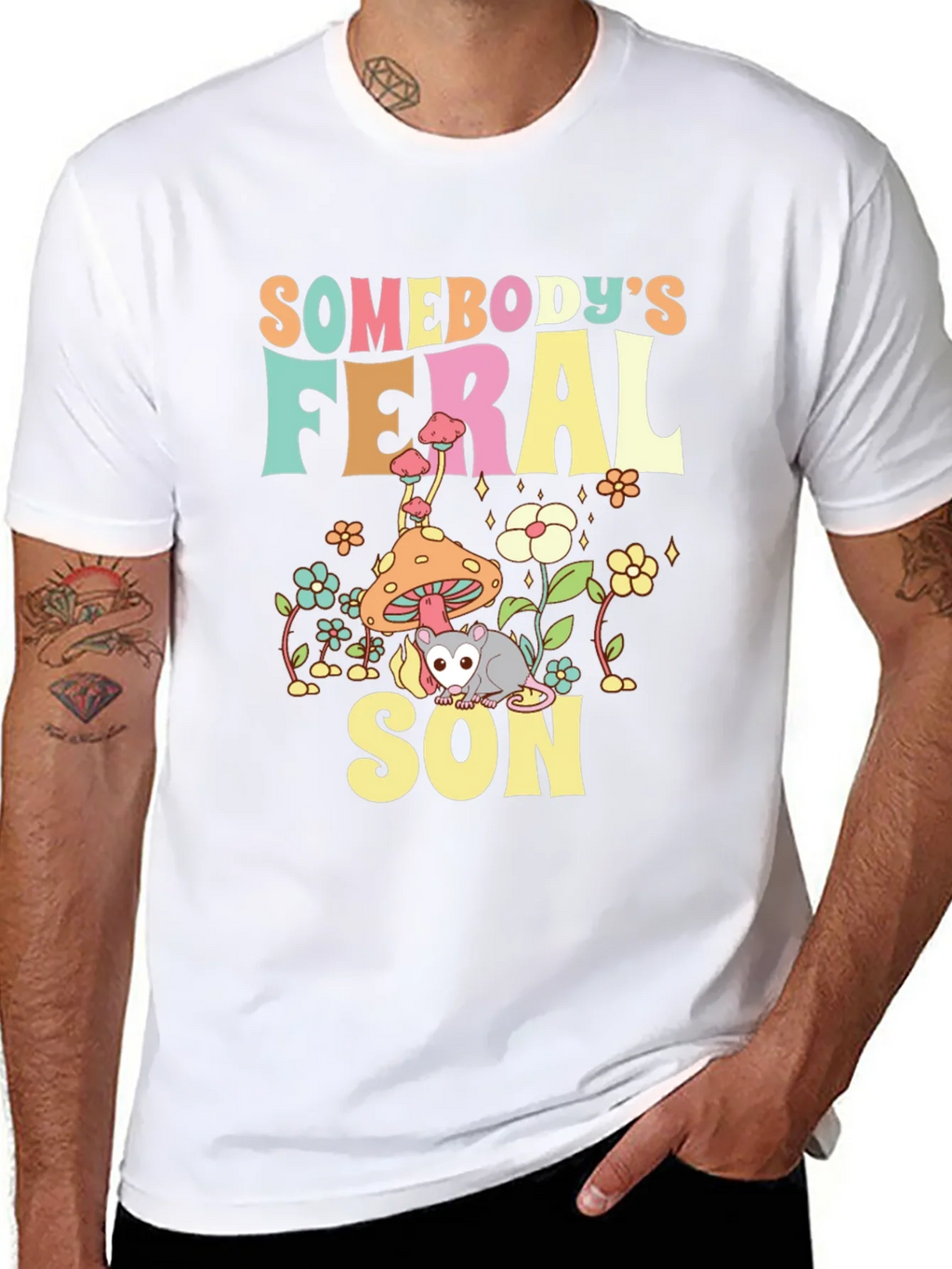 Somebodys Feral Son T-Shirt product image 7