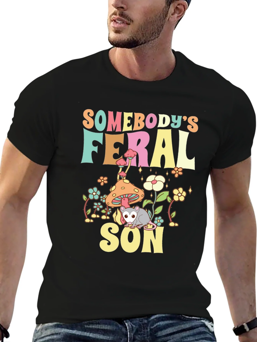 Somebodys Feral Son T-Shirt product image 6