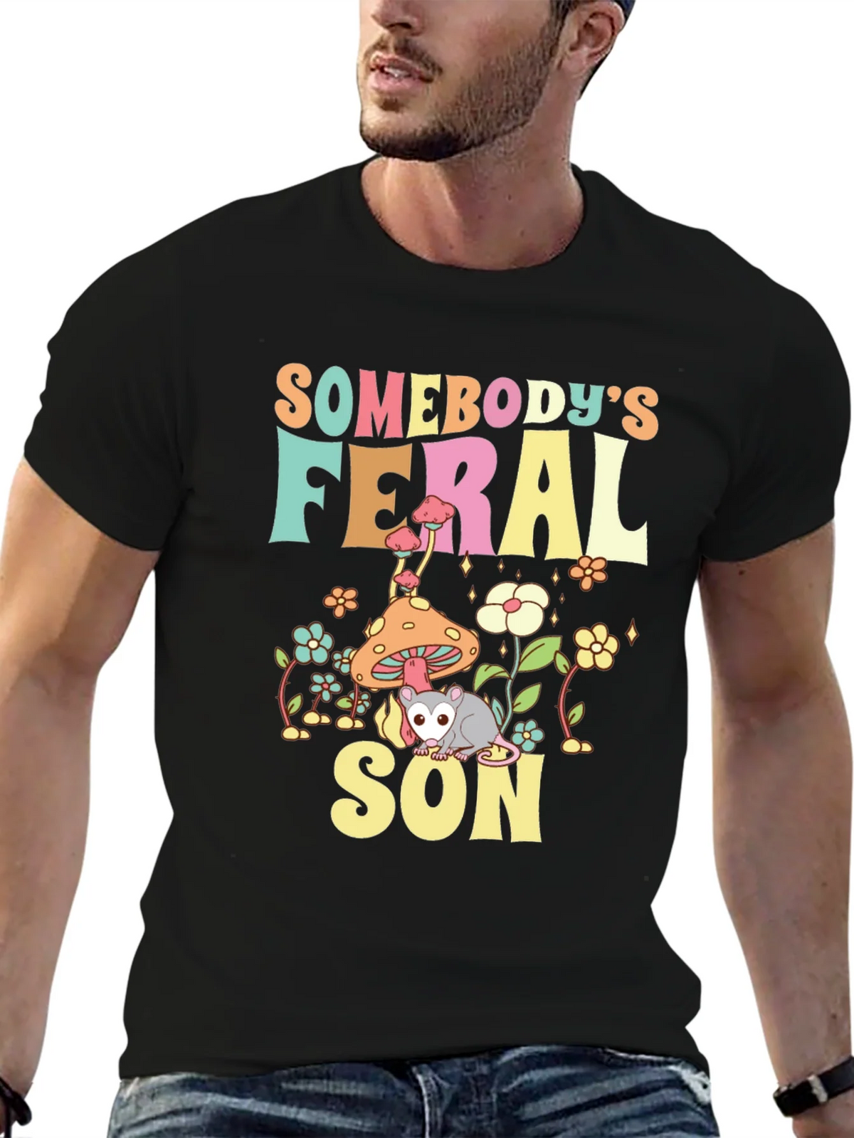 Somebodys Feral Son T-Shirt product image 6