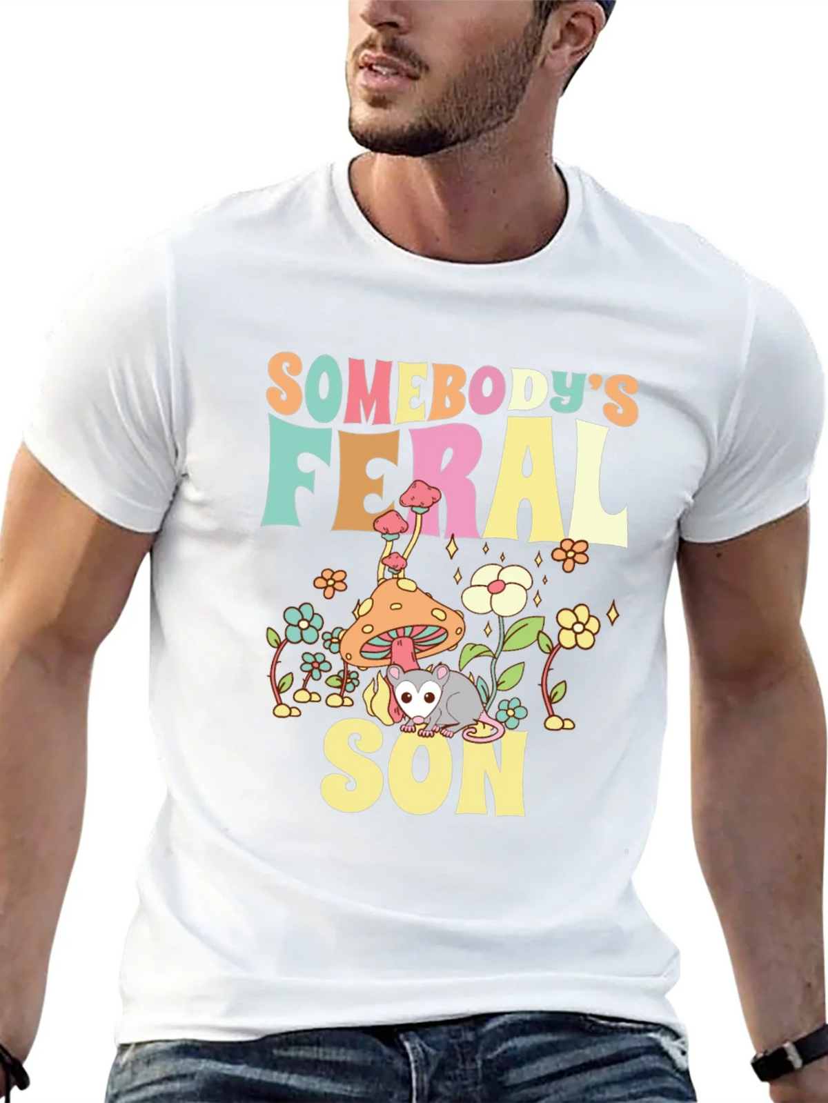 Somebodys Feral Son T-Shirt product image 12
