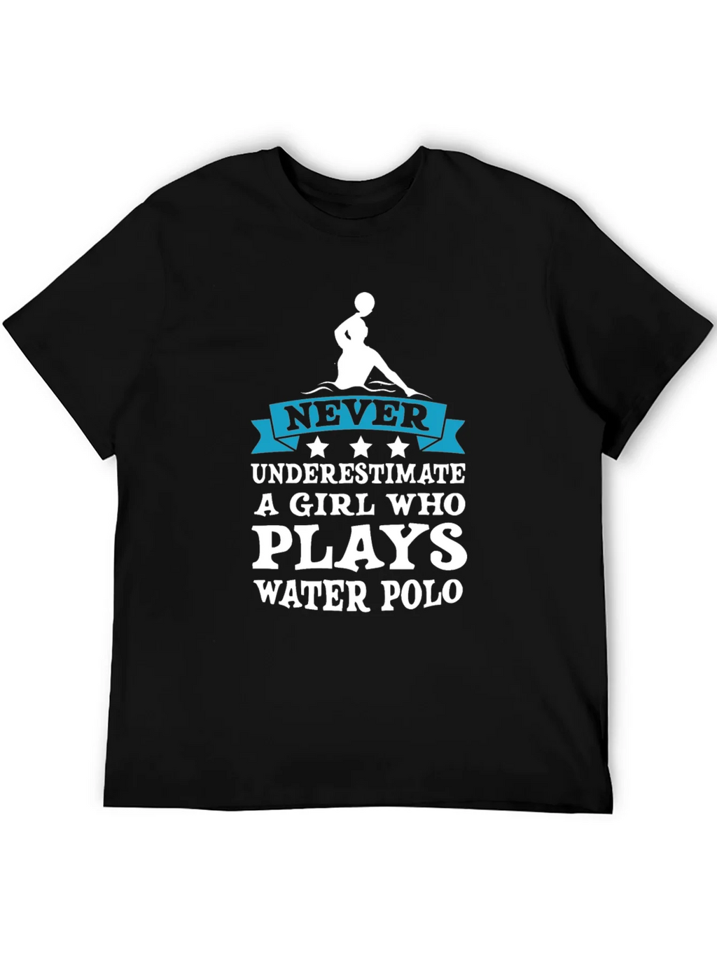 Never Underestimate Water Polo Girl T-Shirt product image 5