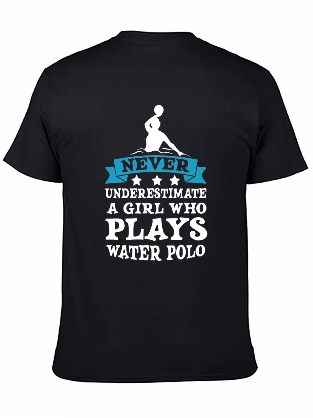 Never Underestimate Water Polo Girl T-Shirt product image 4