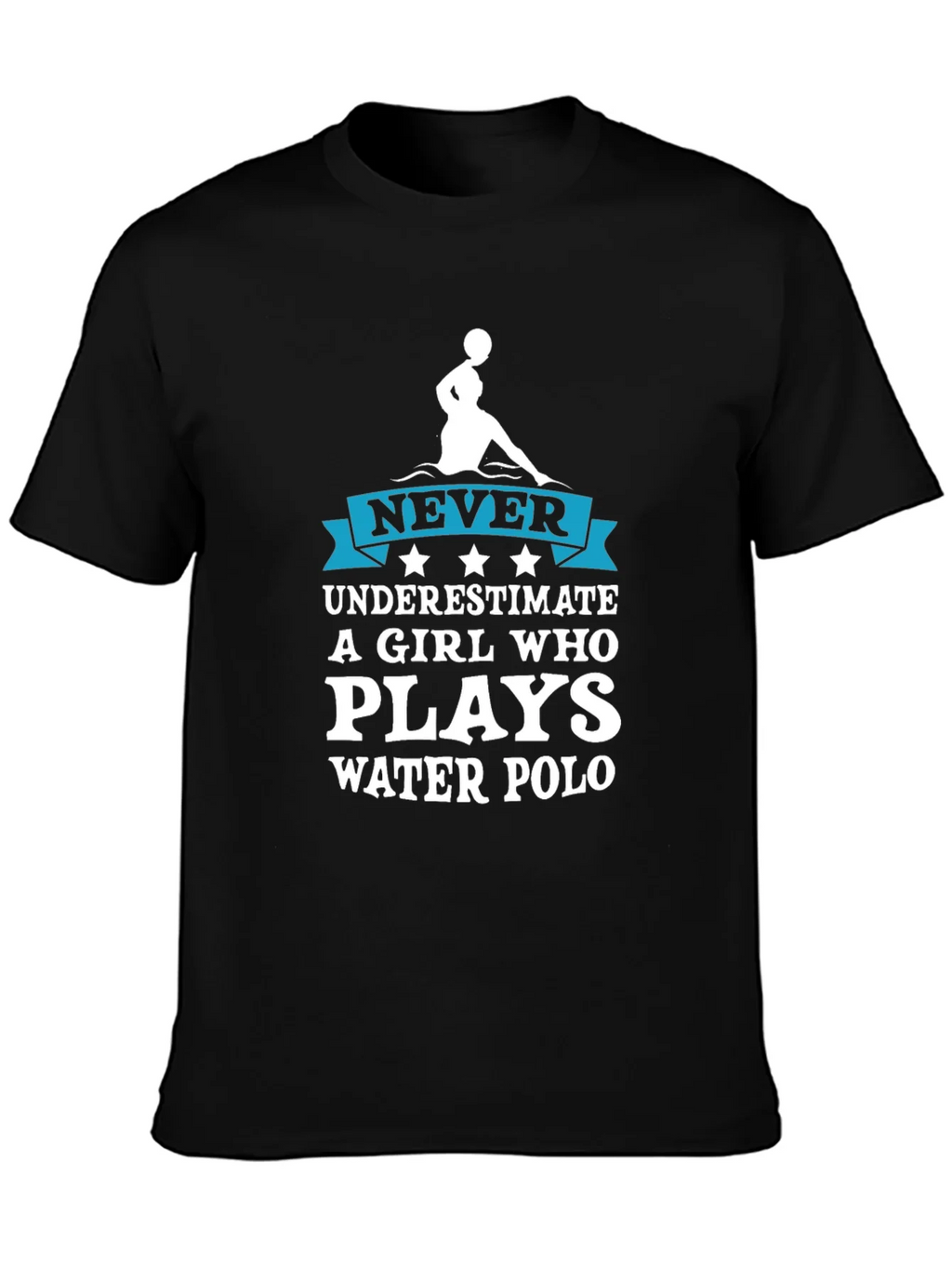 Never Underestimate Water Polo Girl T-Shirt product image 3