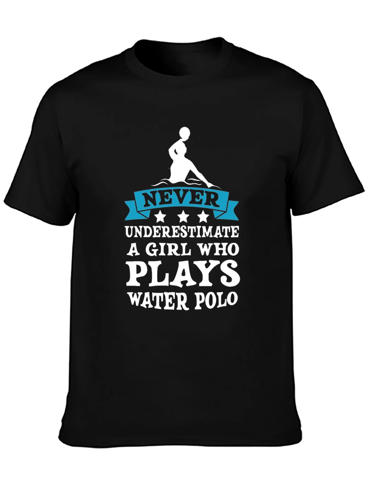 Never Underestimate Water Polo Girl T-Shirt product image 3
