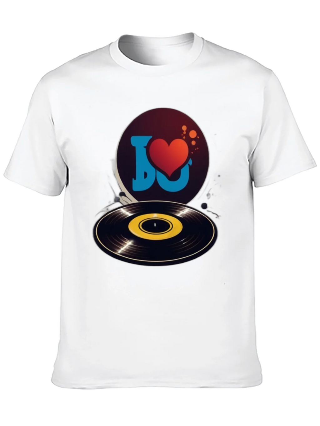 I Love Music Graphic Tee - Retro Vinyl Record Shirt product image 9