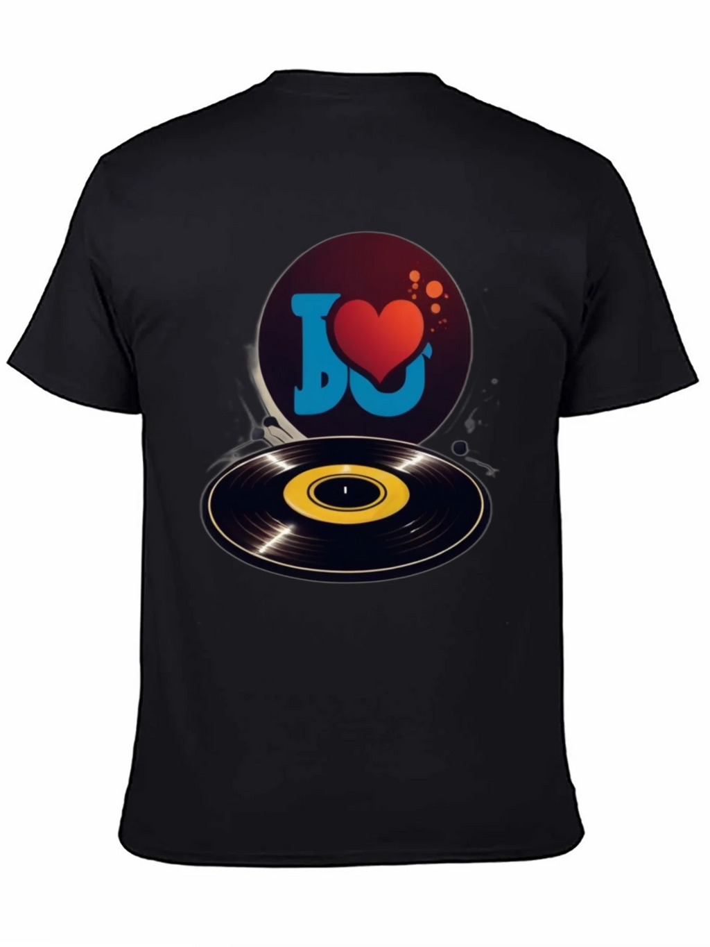 I Love Music Graphic Tee - Retro Vinyl Record Shirt product image 4