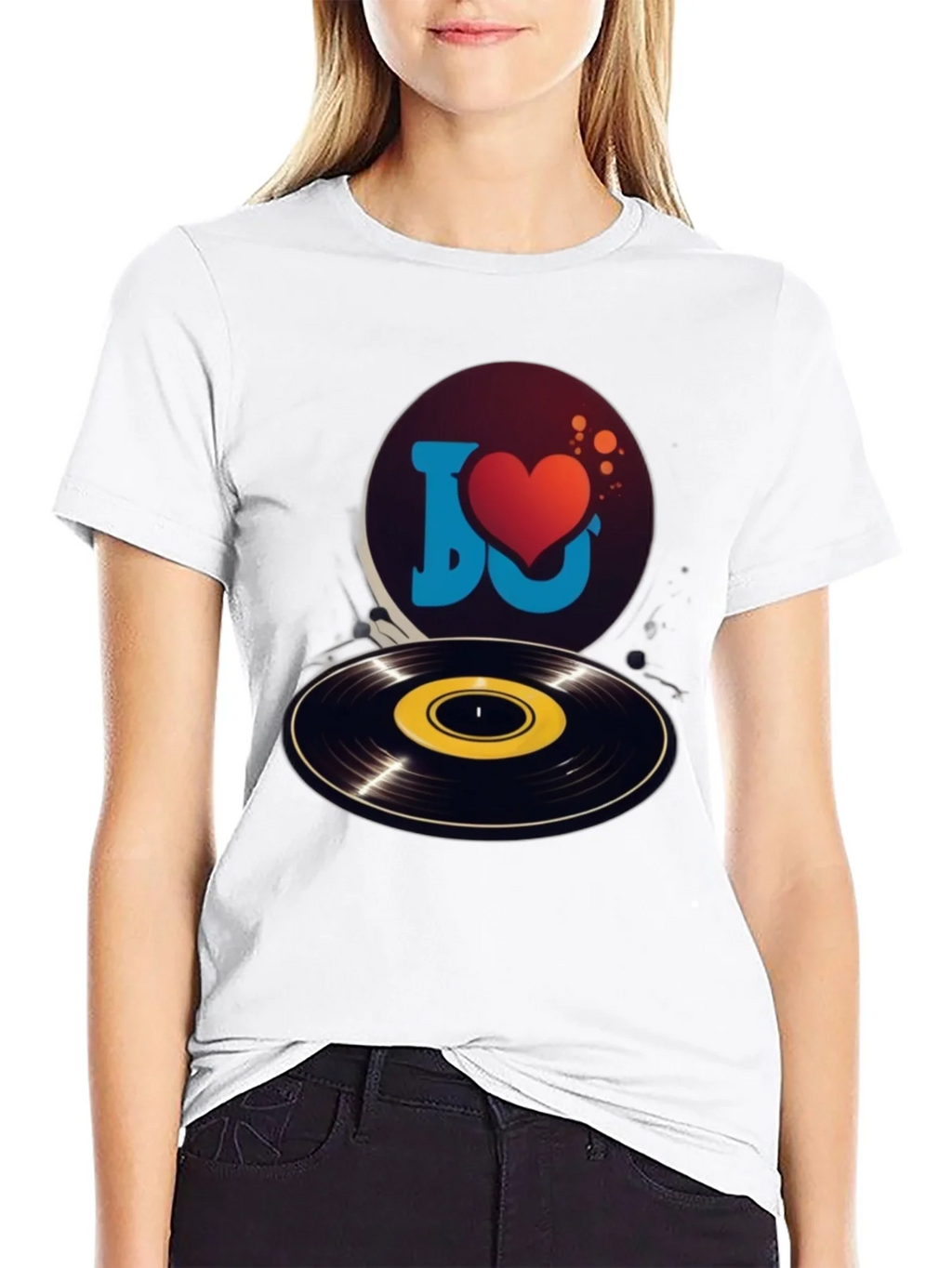 I Love Music Graphic Tee - Retro Vinyl Record Shirt product image 8