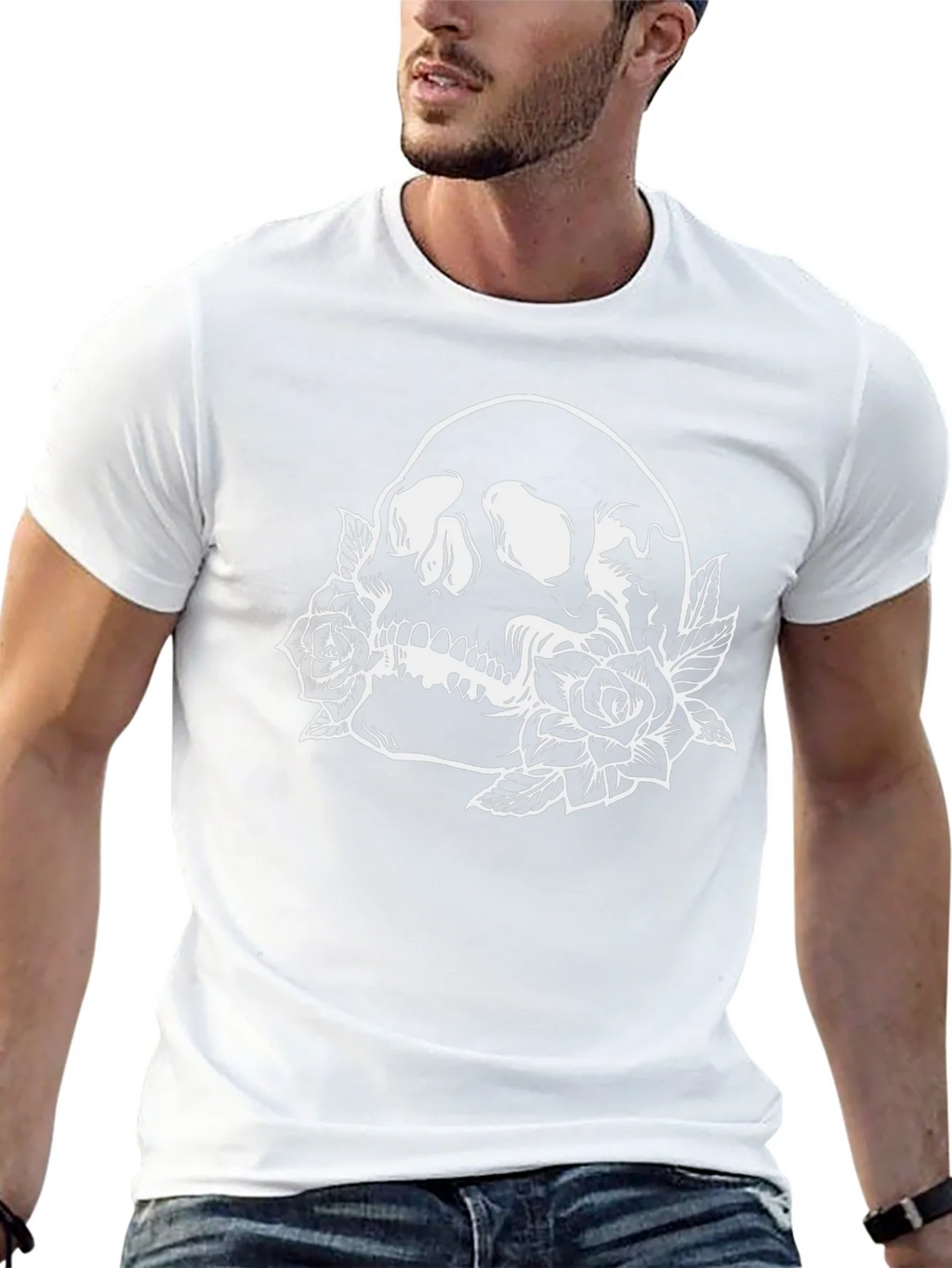 Skull & Roses Graphic T-Shirt product image 6