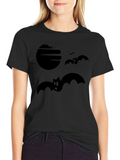 Spooky Bats Graphic Tee - Halloween Style Shirt product image 1