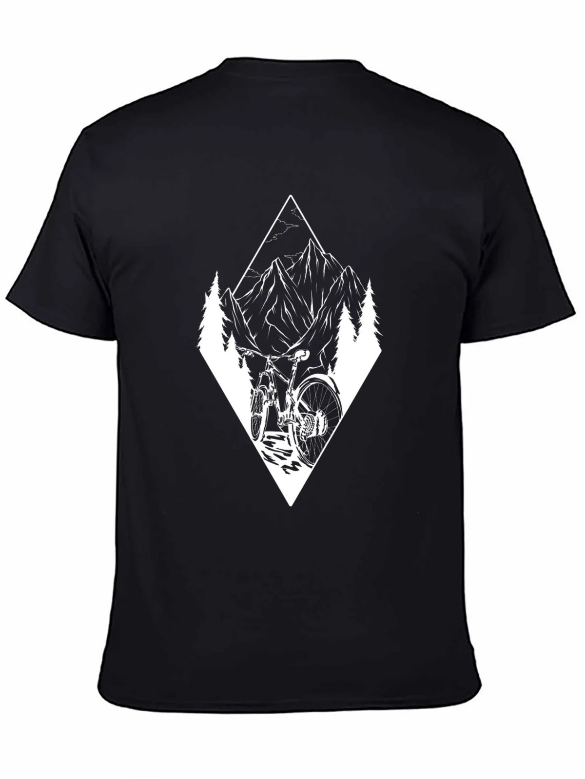 Mountain Bike Adventure Graphic Tee - Black product image 4
