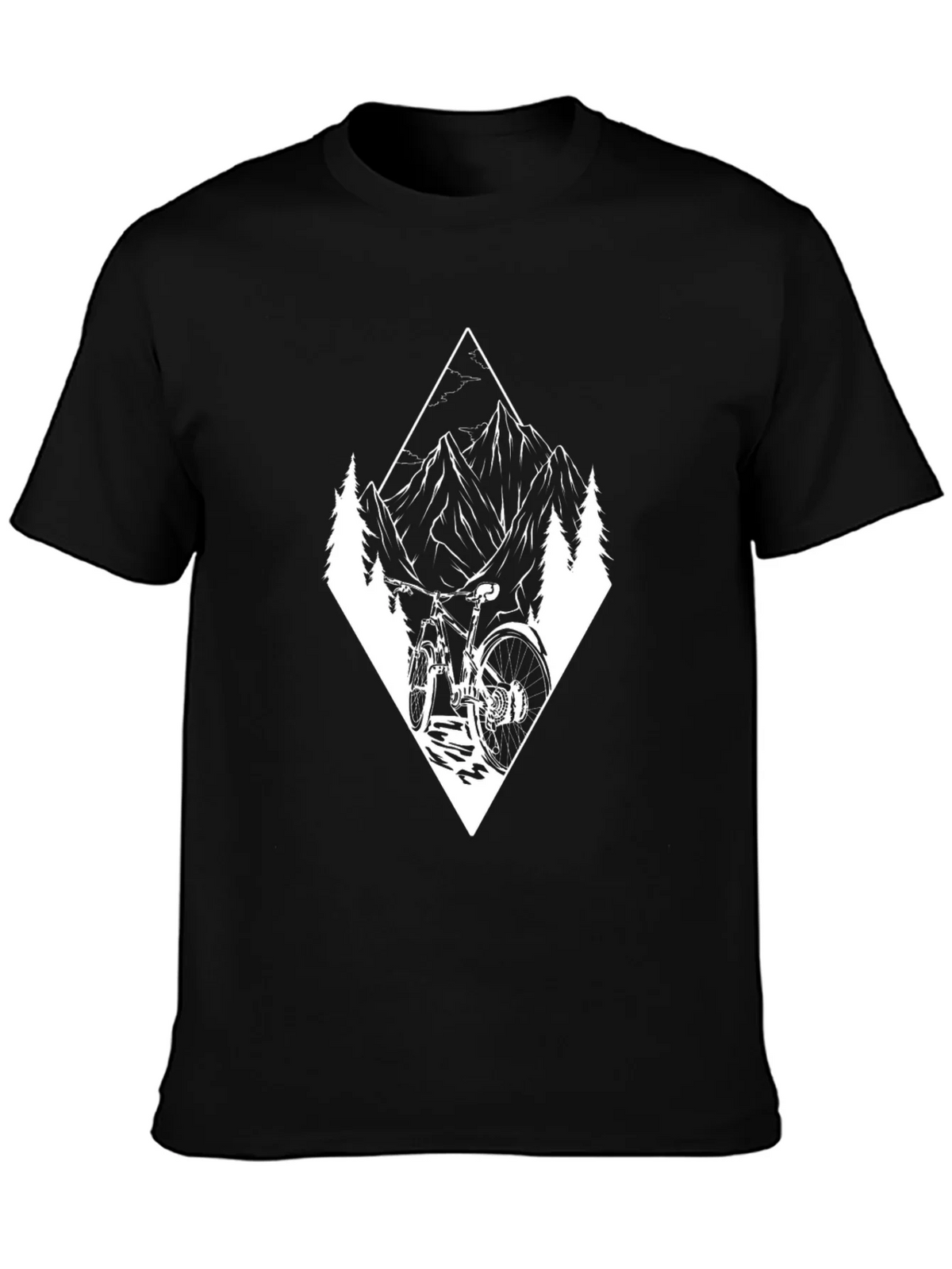 Mountain Bike Adventure Graphic Tee - Black product image 3