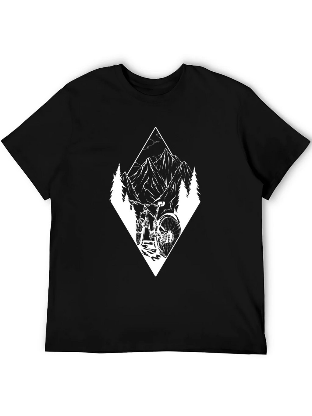 Mountain Bike Adventure Graphic Tee - Black product image 5