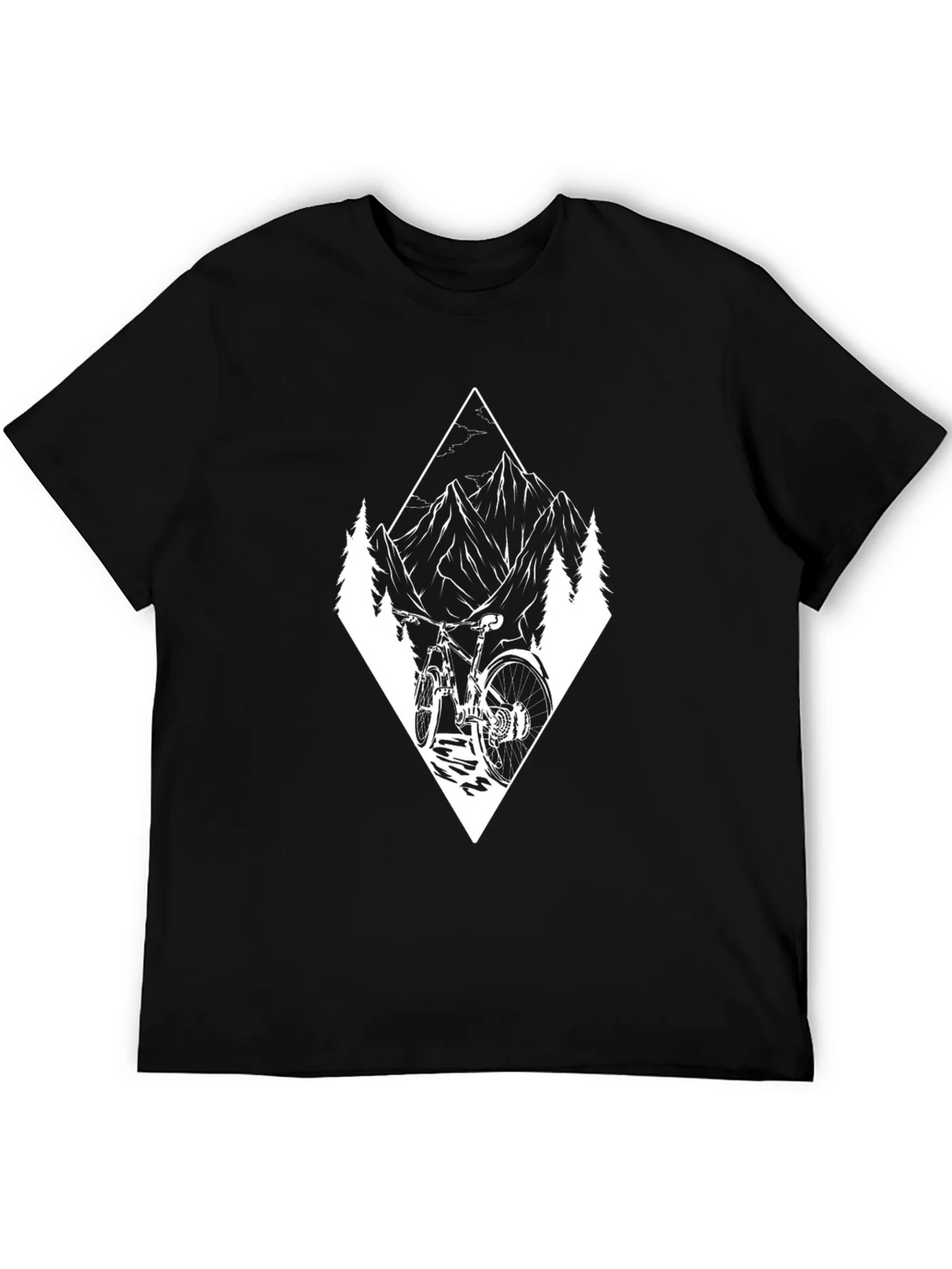 Mountain Bike Adventure Graphic Tee - Black product image 5