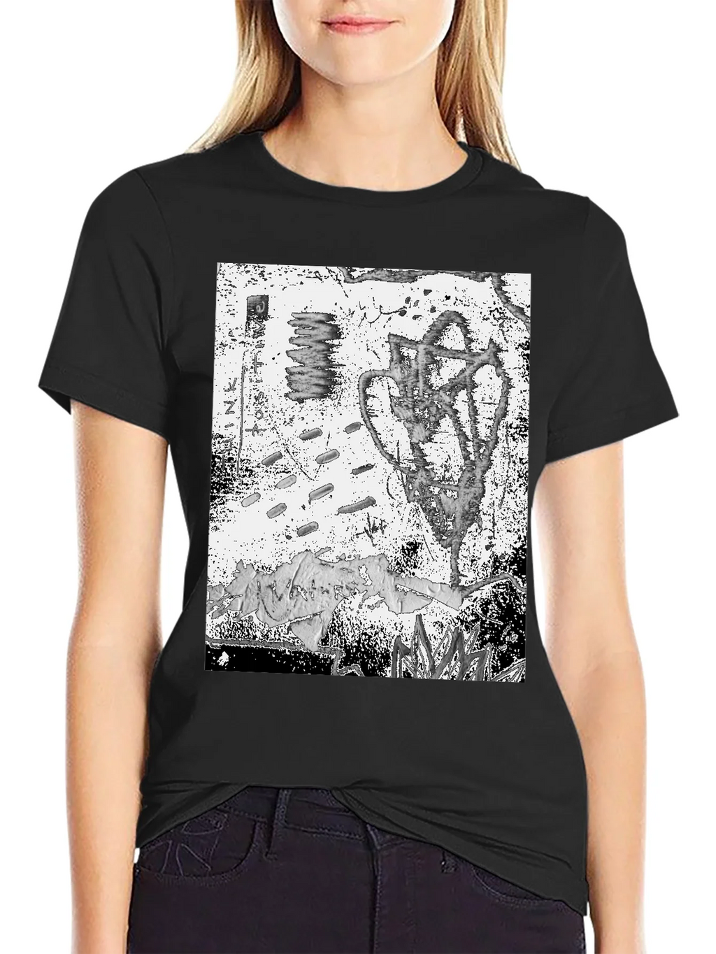 Abstract Graphic Tee - Black Unisex T-Shirt product image 1