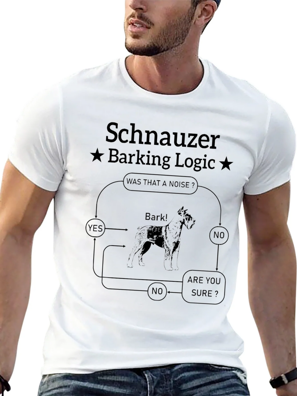 Schnauzer Barking Logic T-Shirt product image 12