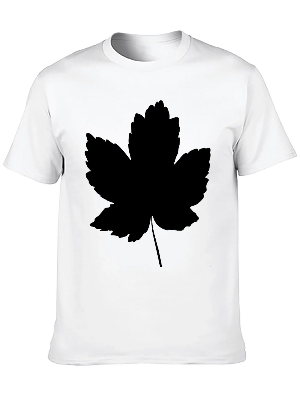 Leaf Print Black T-Shirt - Casual Style product image 9