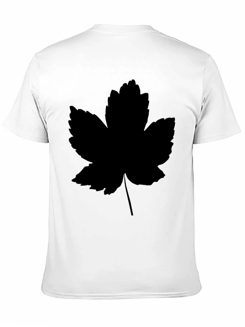 Leaf Print Black T-Shirt - Casual Style product image 10
