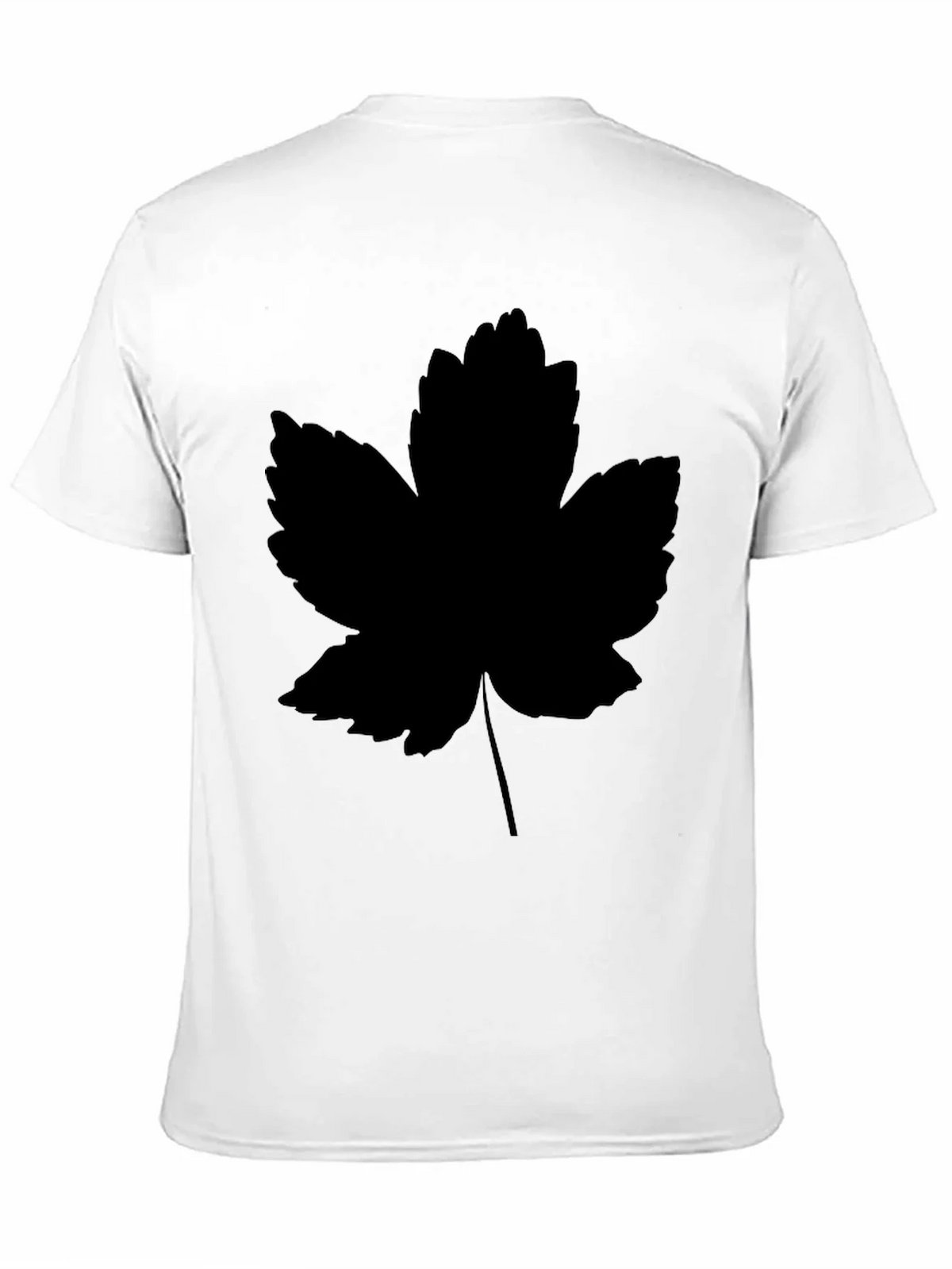 Leaf Print Black T-Shirt - Casual Style product image 10