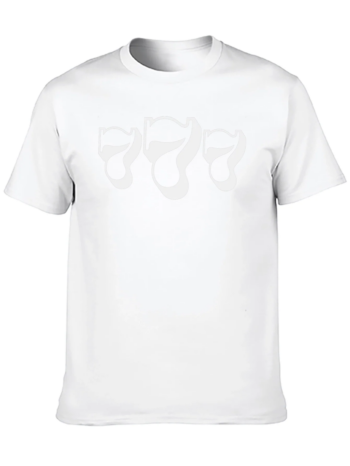 Lucky 777 Black Cotton Graphic Tee product image 9