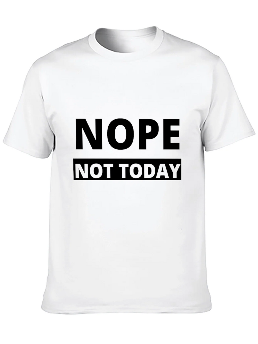 Nope Not Today Black Graphic Tee - Mens Casual T-Shirt product image 9