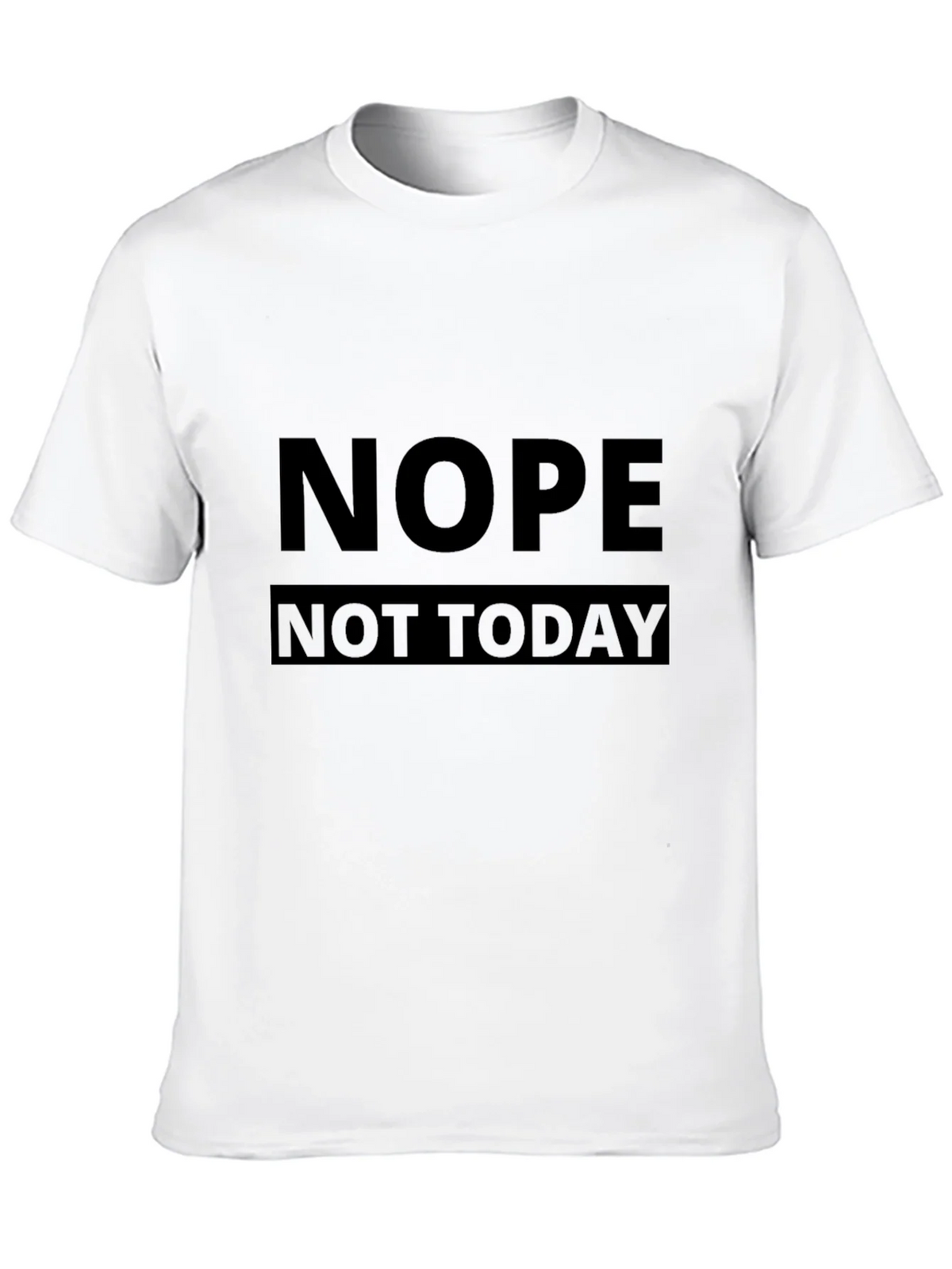 Nope Not Today Black Graphic Tee - Mens Casual T-Shirt product image 9