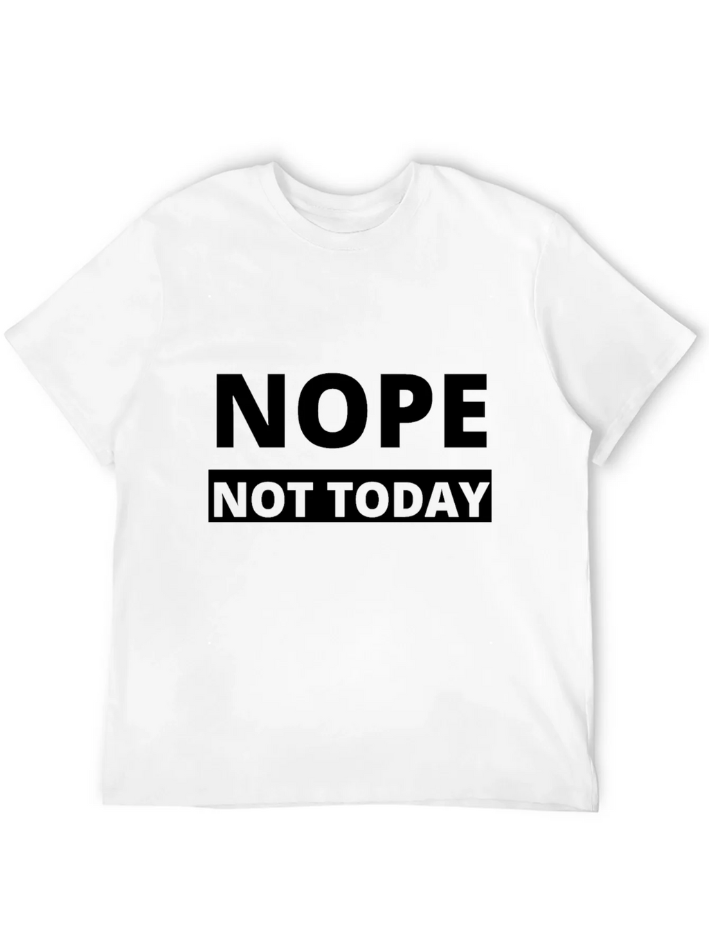 Nope Not Today Black Graphic Tee - Mens Casual T-Shirt product image 11