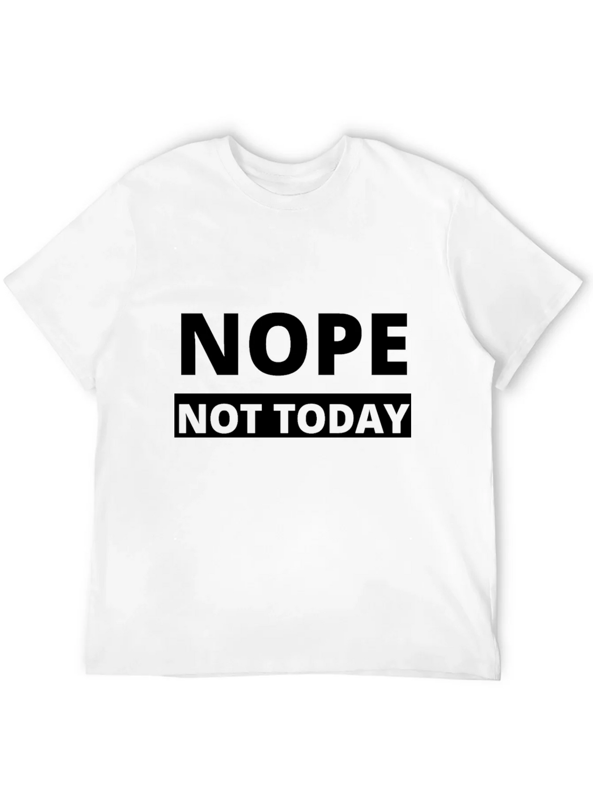 Nope Not Today Black Graphic Tee - Mens Casual T-Shirt product image 11