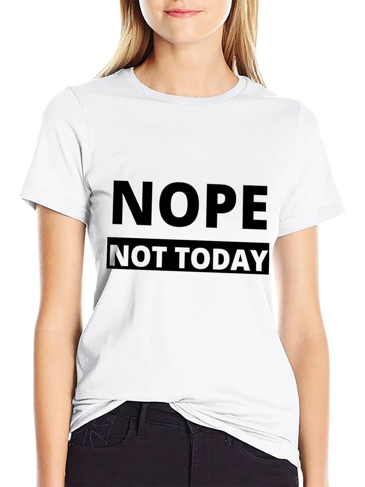 Nope Not Today Black Graphic Tee - Mens Casual T-Shirt product image 8