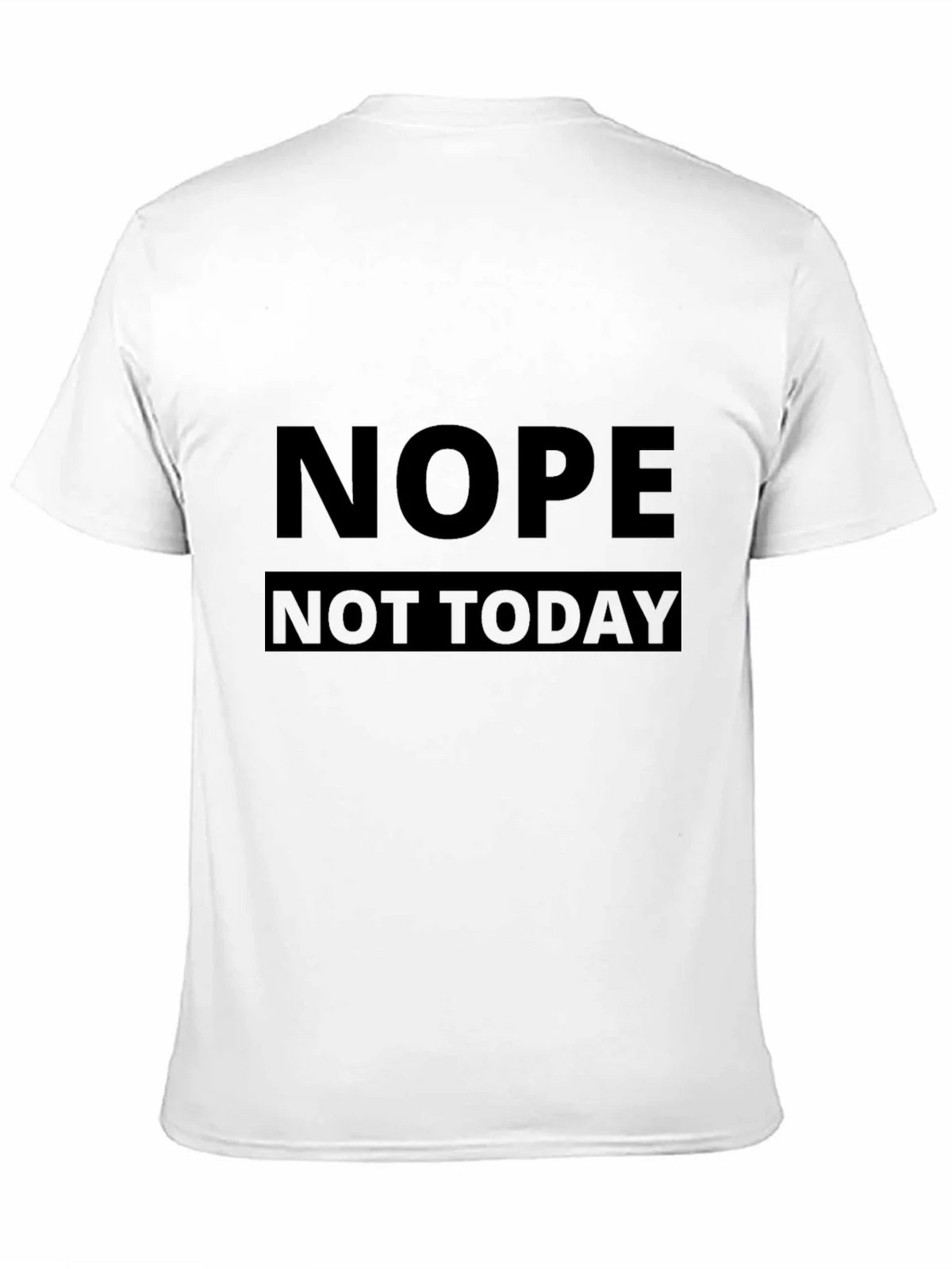 Nope Not Today Black Graphic Tee - Mens Casual T-Shirt product image 10
