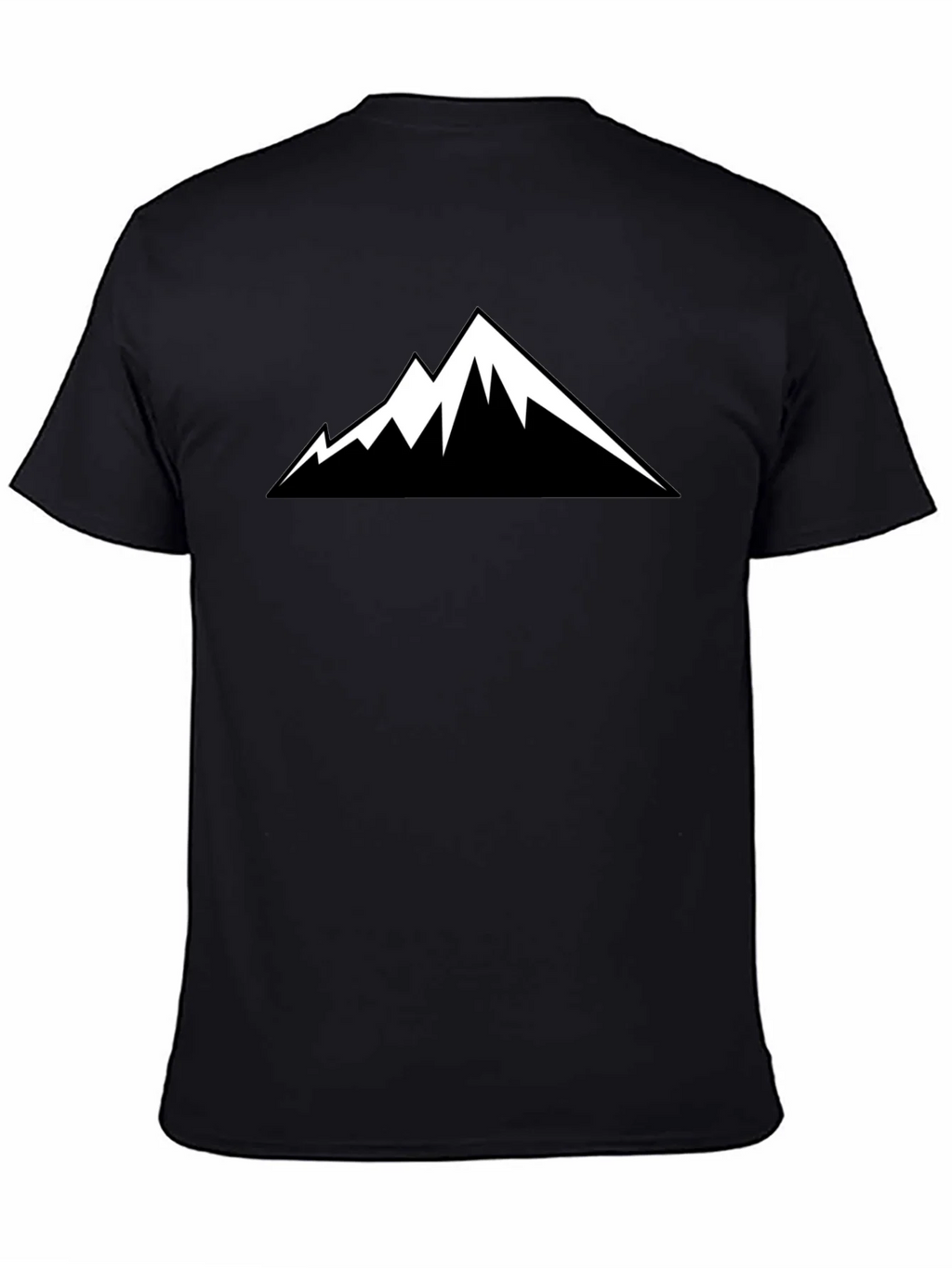 Mountain Peak Graphic Tee - Black Short Sleeve Shirt product image 3